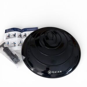 GAIAM Black Balance Disc Stability Cushion Core Trainer Fitness Exercise Tool
